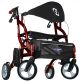 Drive, Airgo Fusion F18 Side-Folding Rollator & Transport Chair, 700-938